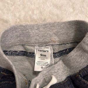 Carter’s jeans, three 9 months striped shirts!